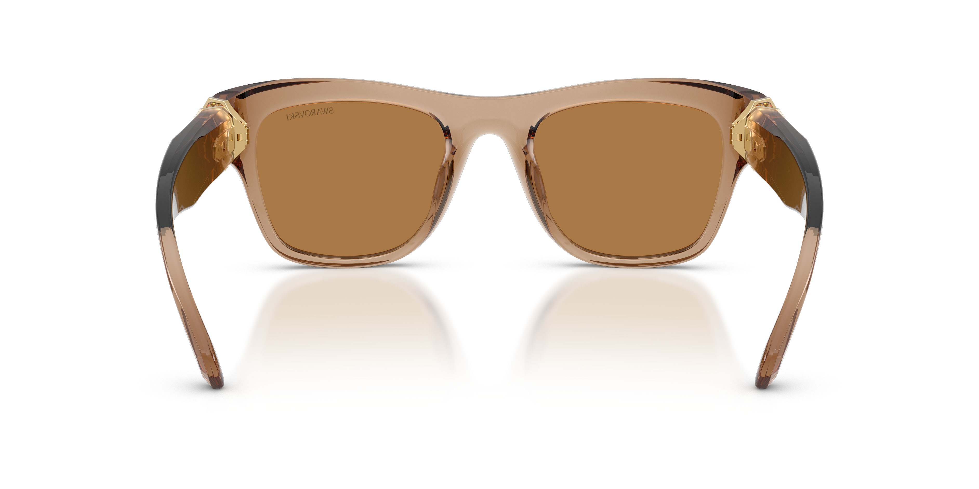 Sunglasses Swarovski SK 6056U (109273) color beige trasparente shape square lenses bronzo