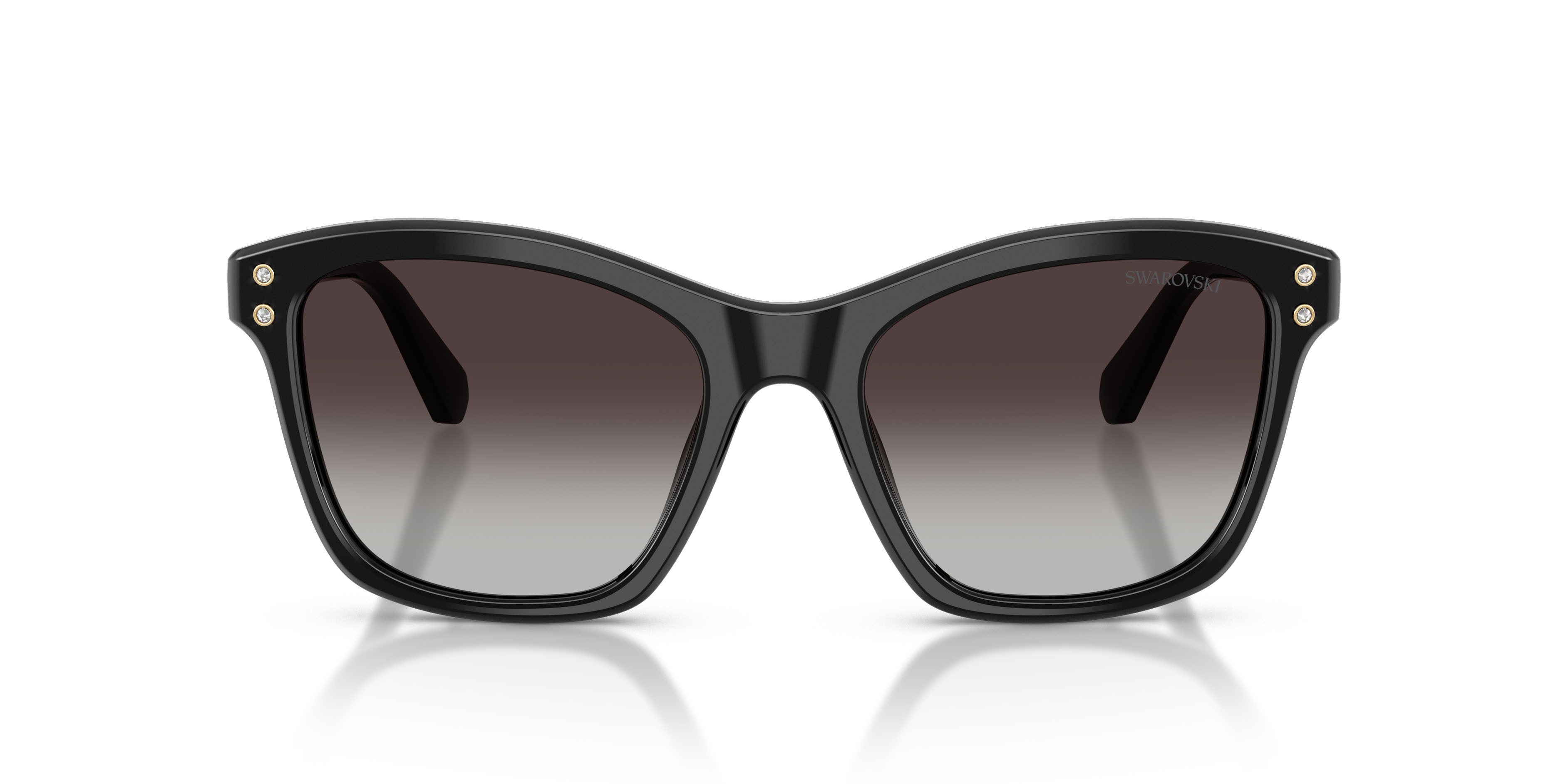 Sunglasses Swarovski SK 6063 (10018G) color nero shape square lenses grigio sfumato