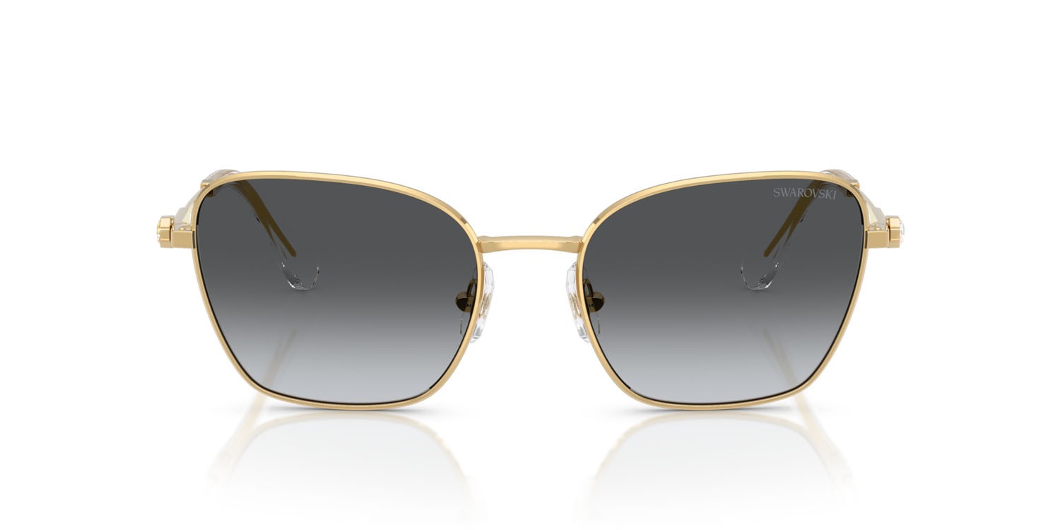 Sunglasses Swarovski SK 7029 (4004T3) color oro shape aviator lenses polarizzata grigio sfumato