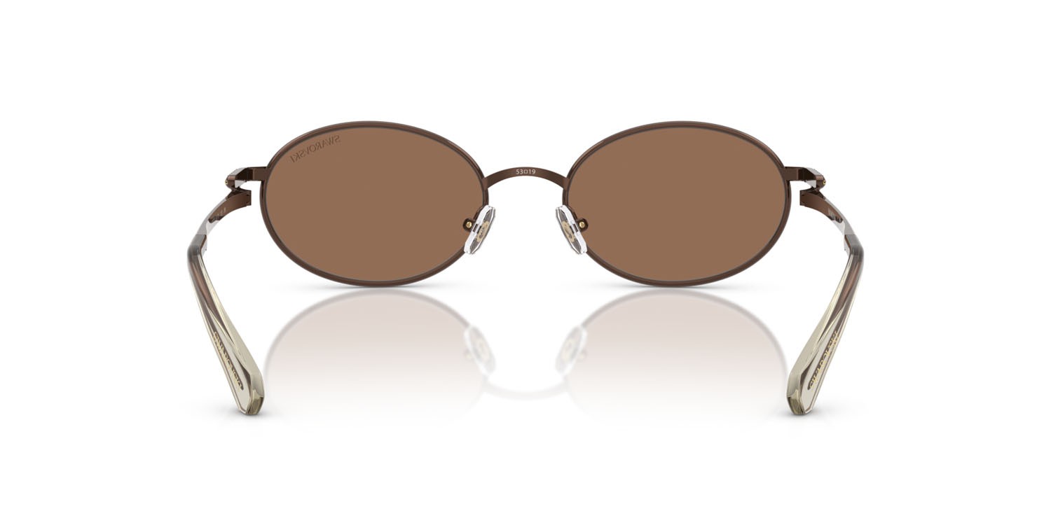 Sunglasses Swarovski SK 7033 (400273) color marrone shape oval lenses marrone scuro