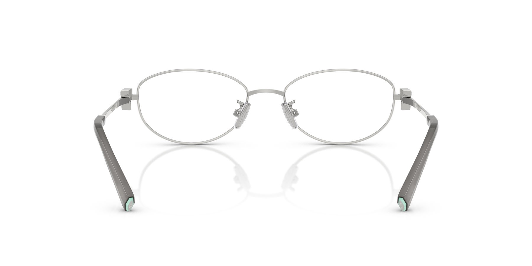 Occhiali da vista Tiffany TF 1162TD (6001) colore nero su argento forma ovale lenti lente demo