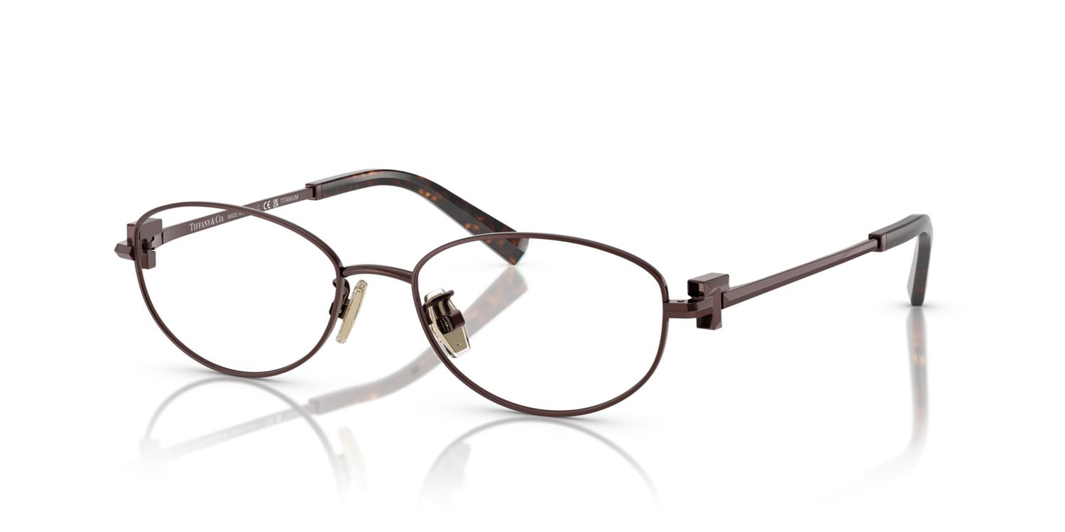Eyeglasses Tiffany TF 1162TD (6046) color marrone shape oval lenses lente demo