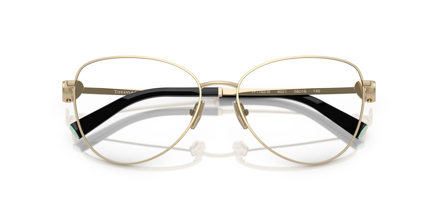 Occhiali da vista Tiffany TF 1163B (6021) colore oro pallido forma aviator lenti lente demo
