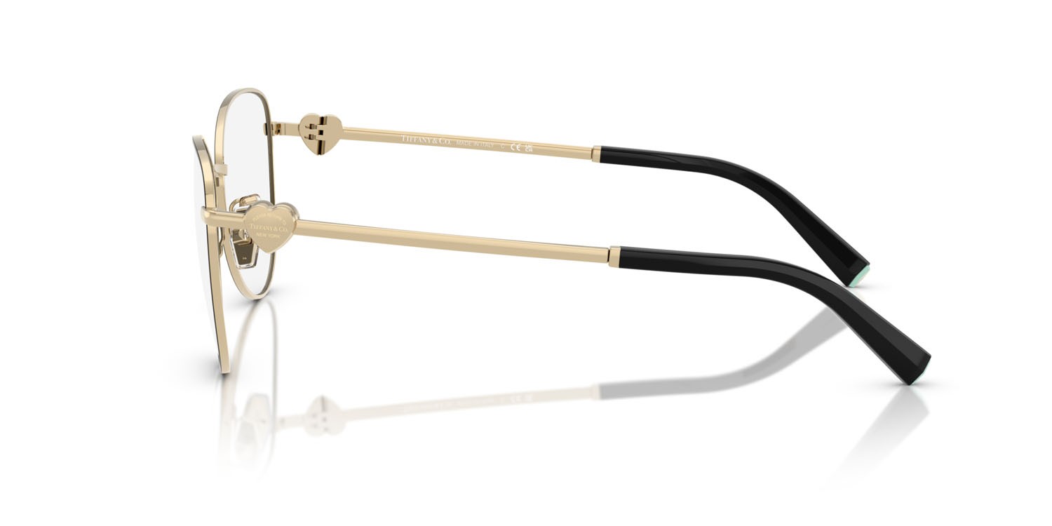 Occhiali da vista Tiffany TF 1163B (6164) colore nero su oro pallido forma aviator lenti lente demo
