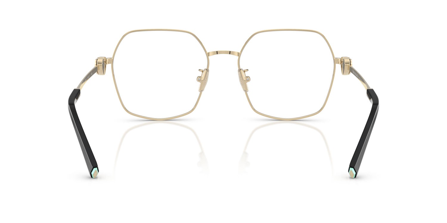 Occhiali da vista Tiffany TF 1165BD (6021) colore oro pallido forma irregolare lenti lente demo