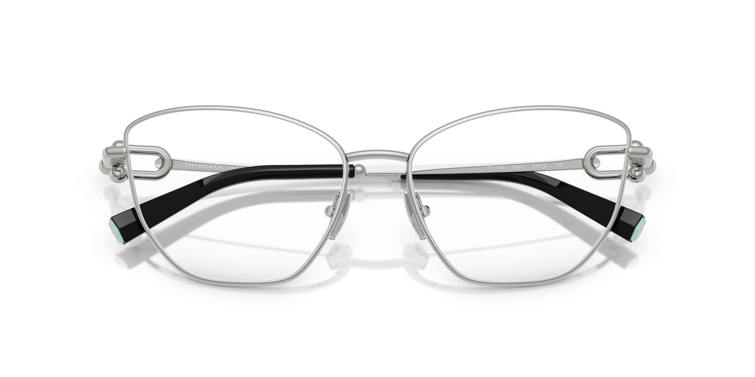 Eyeglasses Tiffany TF 1166 (6001) color argento shape cat eye lenses lente demo