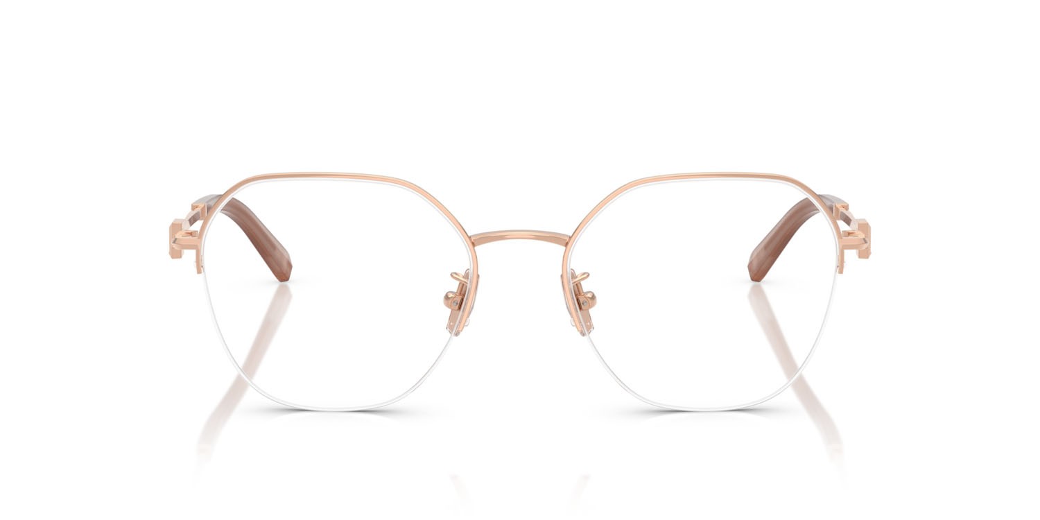 Eyeglasses Tiffany TF 1167D (6105) color oro rose shape round lenses lente demo