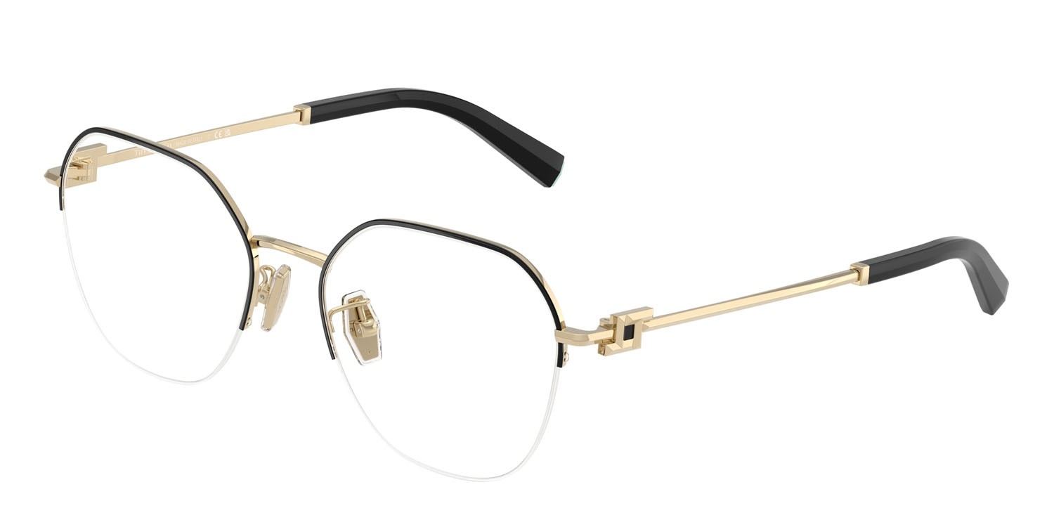 Eyeglasses Tiffany TF 1167D (6164) color oro pallido shape round lenses lente demo