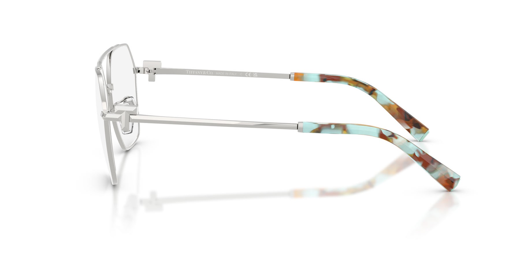 Occhiali da vista Tiffany TF 1169 (6001) colore argento forma irregolare lenti lente demo