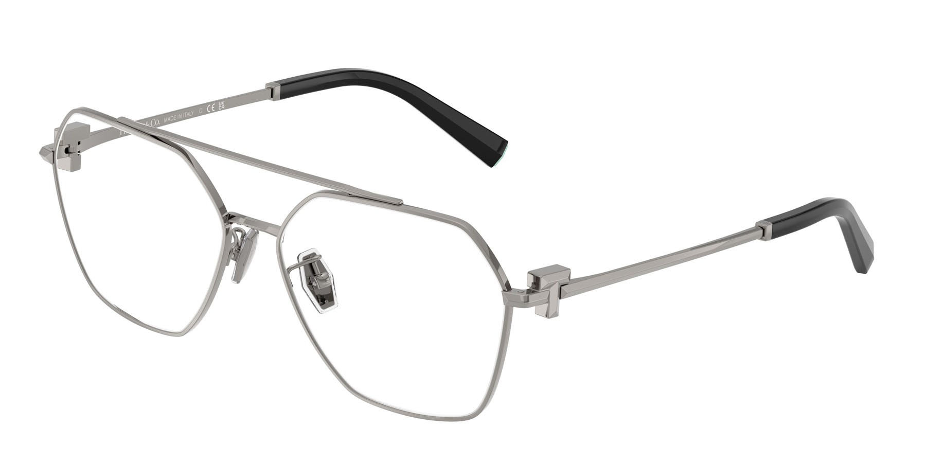 Occhiali da vista Tiffany TF 1169 (6003) colore gunmetal forma irregolare lenti lente demo