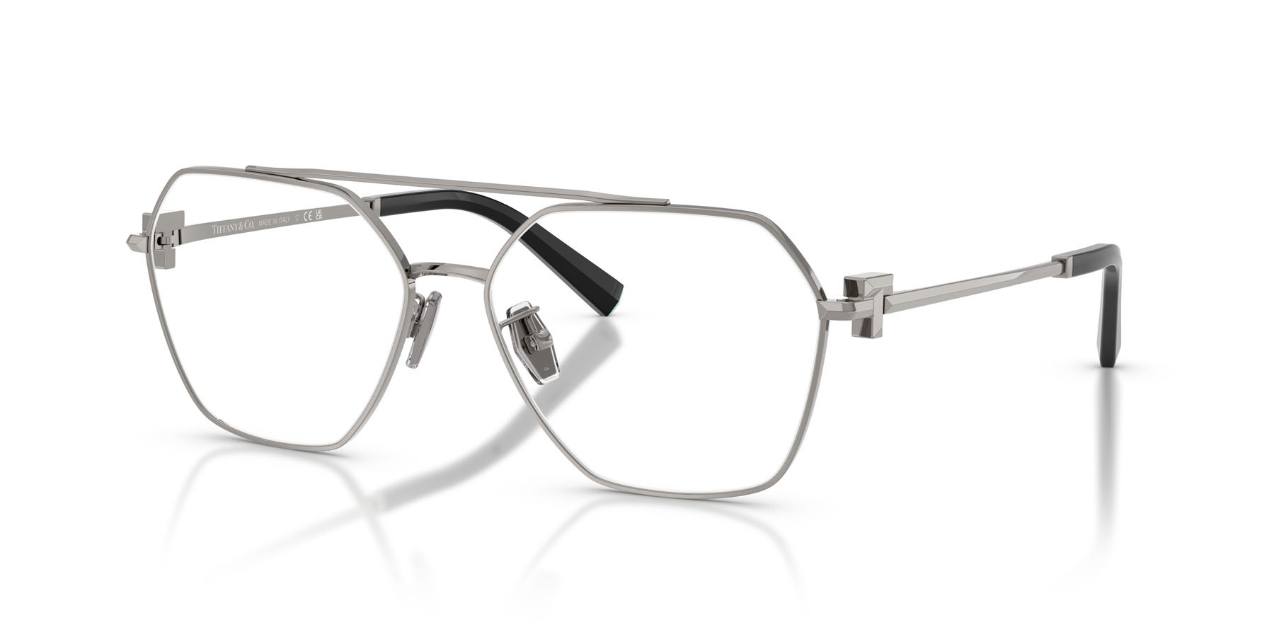 Occhiali da vista Tiffany TF 1169 (6003) colore gunmetal forma irregolare lenti lente demo