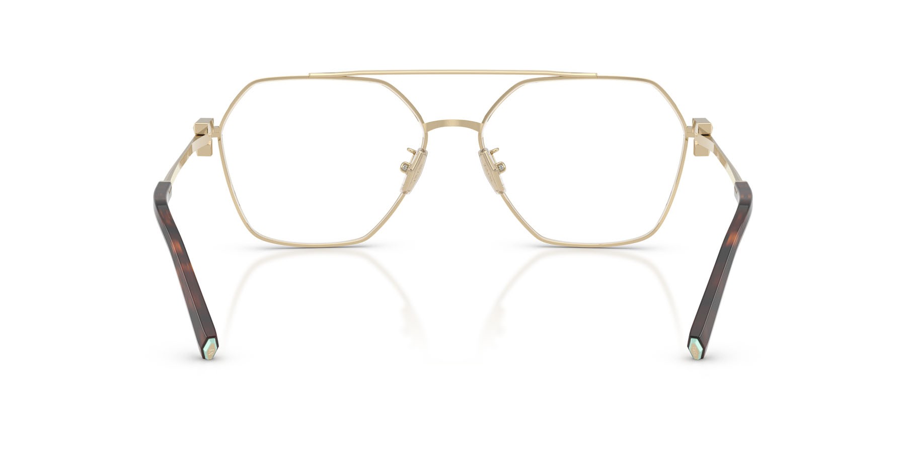 Occhiali da vista Tiffany TF 1169 (6021) colore oro pallido forma irregolare lenti lente demo