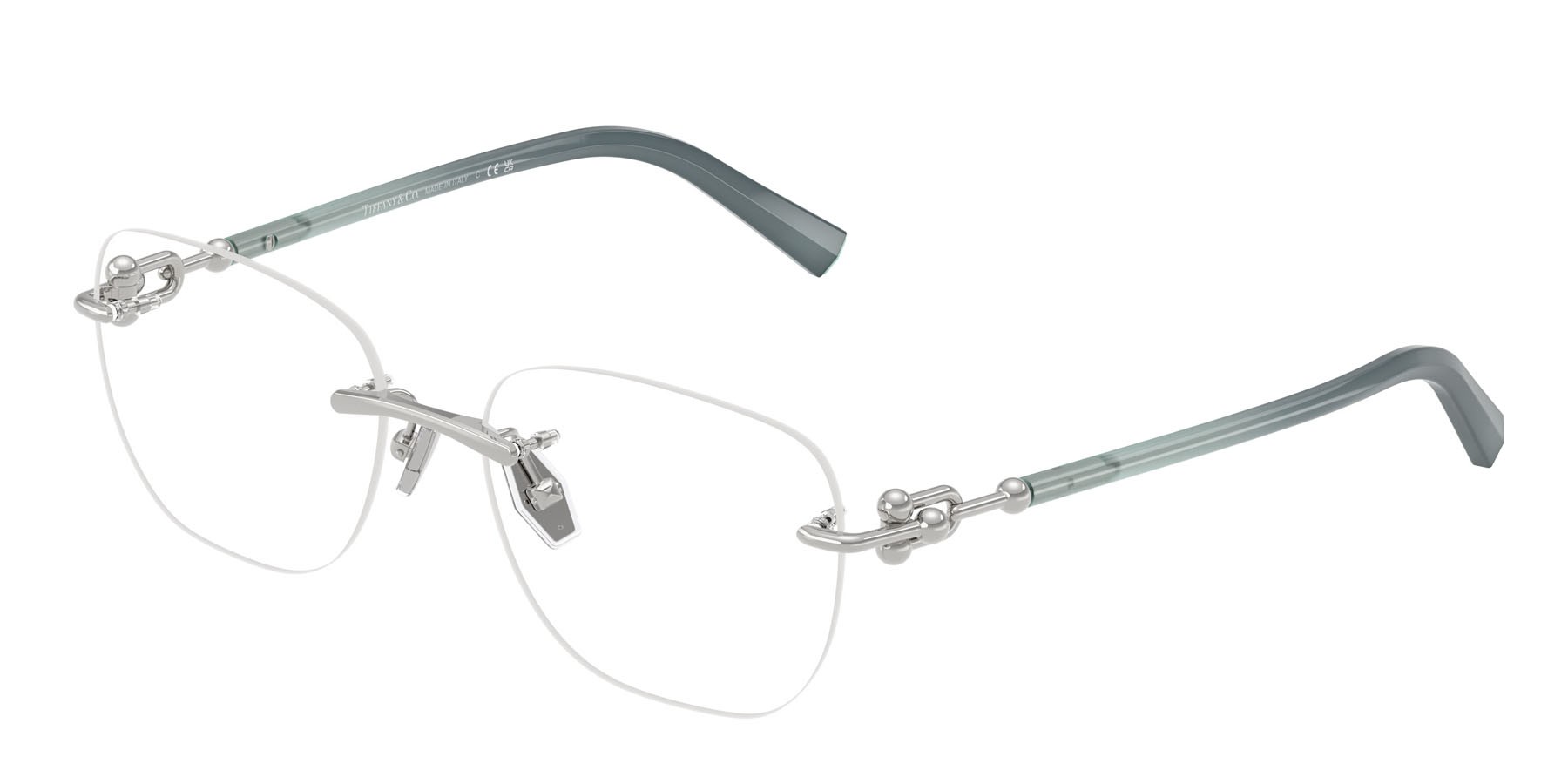 Occhiali da vista Tiffany TF 1170D (6001) colore argento forma quadrato lenti lente demo