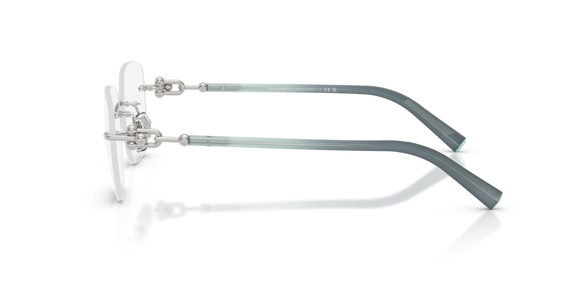 Occhiali da vista Tiffany TF 1170D (6001) colore argento forma quadrato lenti lente demo