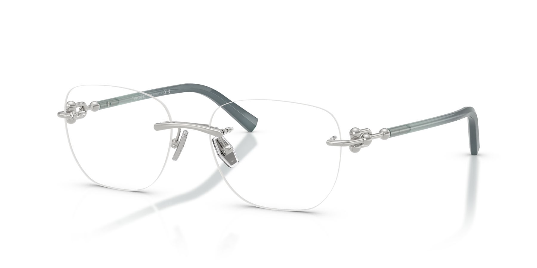Occhiali da vista Tiffany TF 1170D (6001) colore argento forma quadrato lenti lente demo