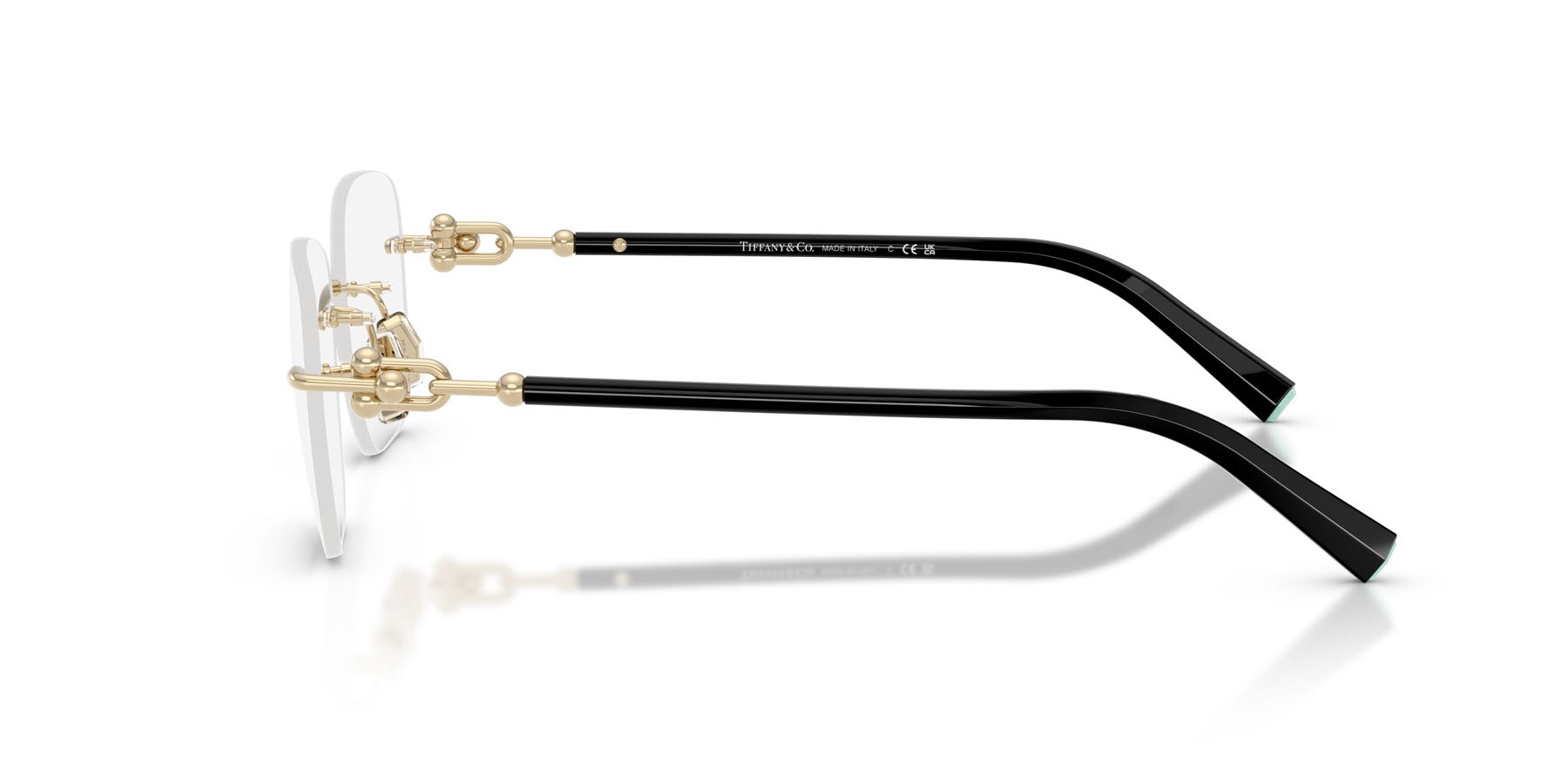 Occhiali da vista Tiffany TF 1170D (6021) colore oro pallido forma quadrato lenti lente demo
