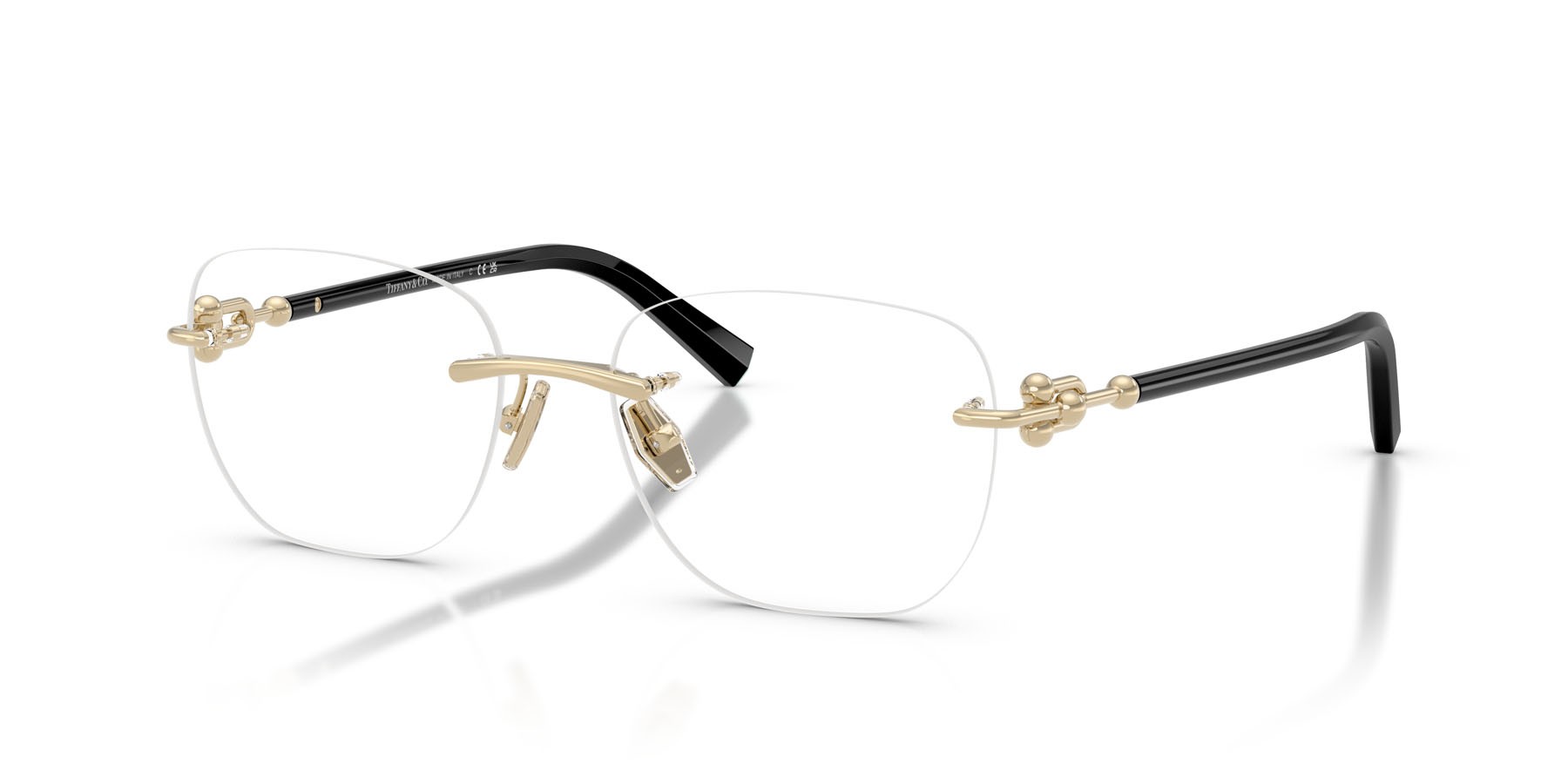 Occhiali da vista Tiffany TF 1170D (6021) colore oro pallido forma quadrato lenti lente demo