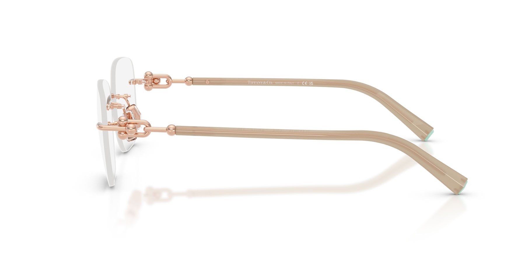 Occhiali da vista Tiffany TF 1170D (6105) colore oro rose forma quadrato lenti lente demo