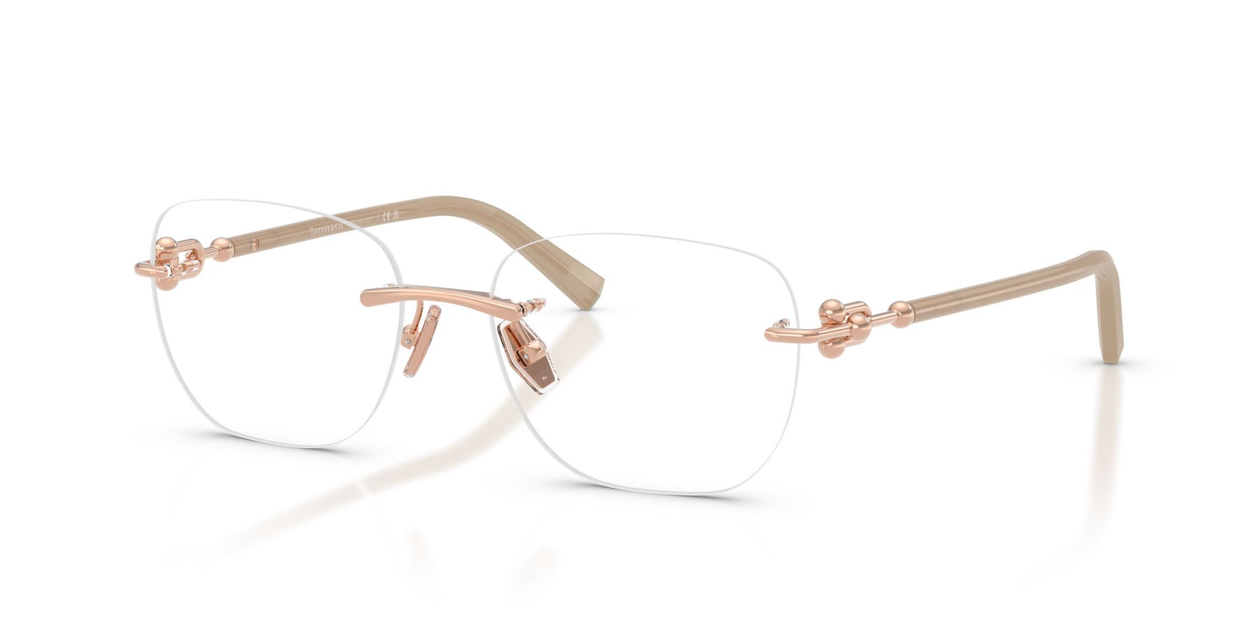 Occhiali da vista Tiffany TF 1170D (6105) colore oro rose forma quadrato lenti lente demo