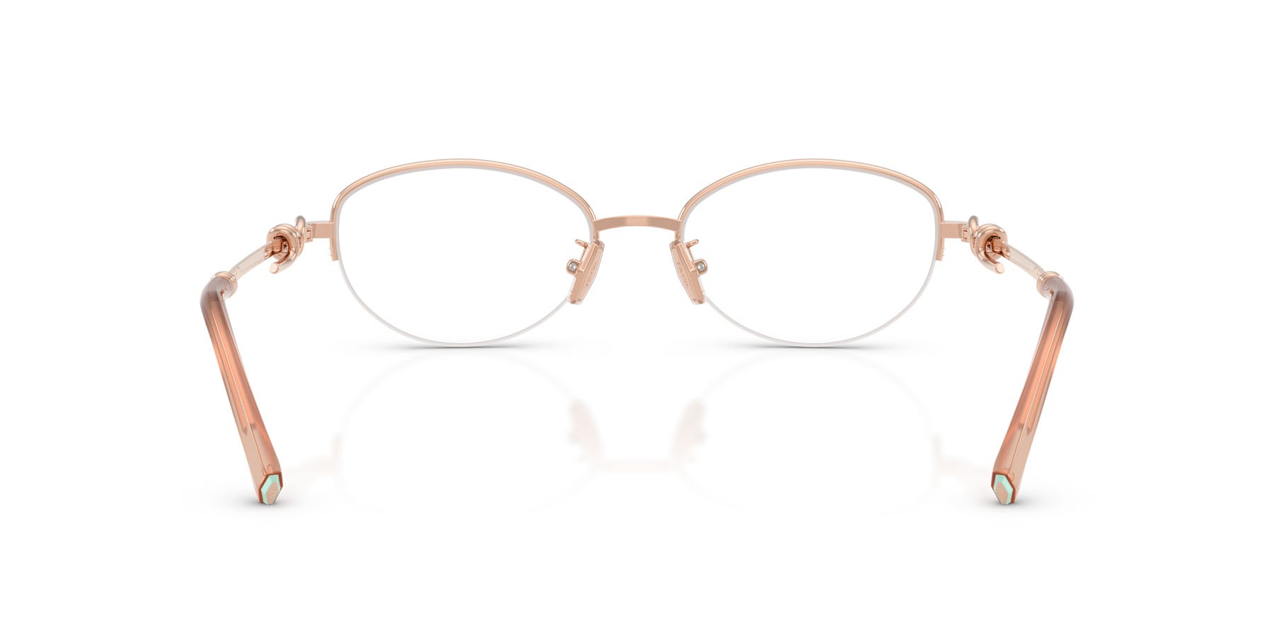 Eyeglasses Tiffany TF 1171D (6105) color oro rose shape oval lenses lente demo