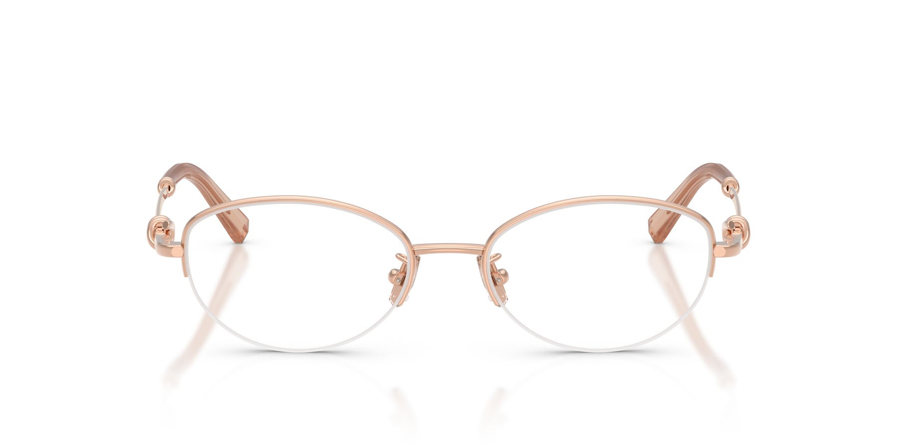 Eyeglasses Tiffany TF 1171D (6105) color oro rose shape oval lenses lente demo