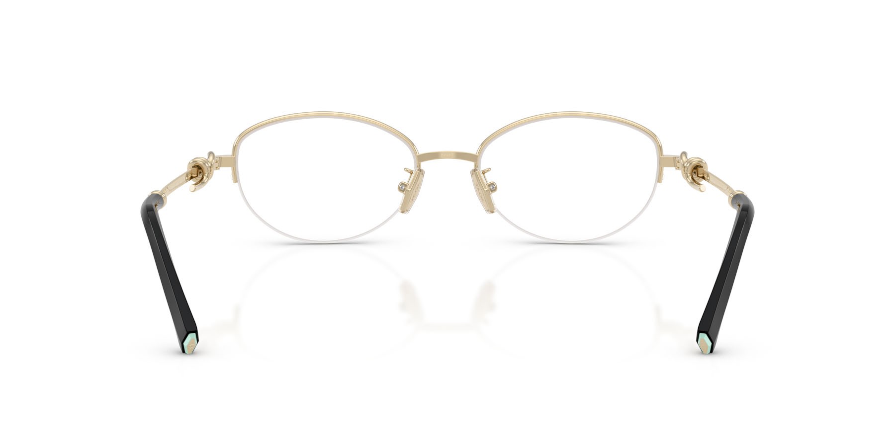 Eyeglasses Tiffany TF 1171D (6164) color nero su oro pallido shape oval lenses lente demo