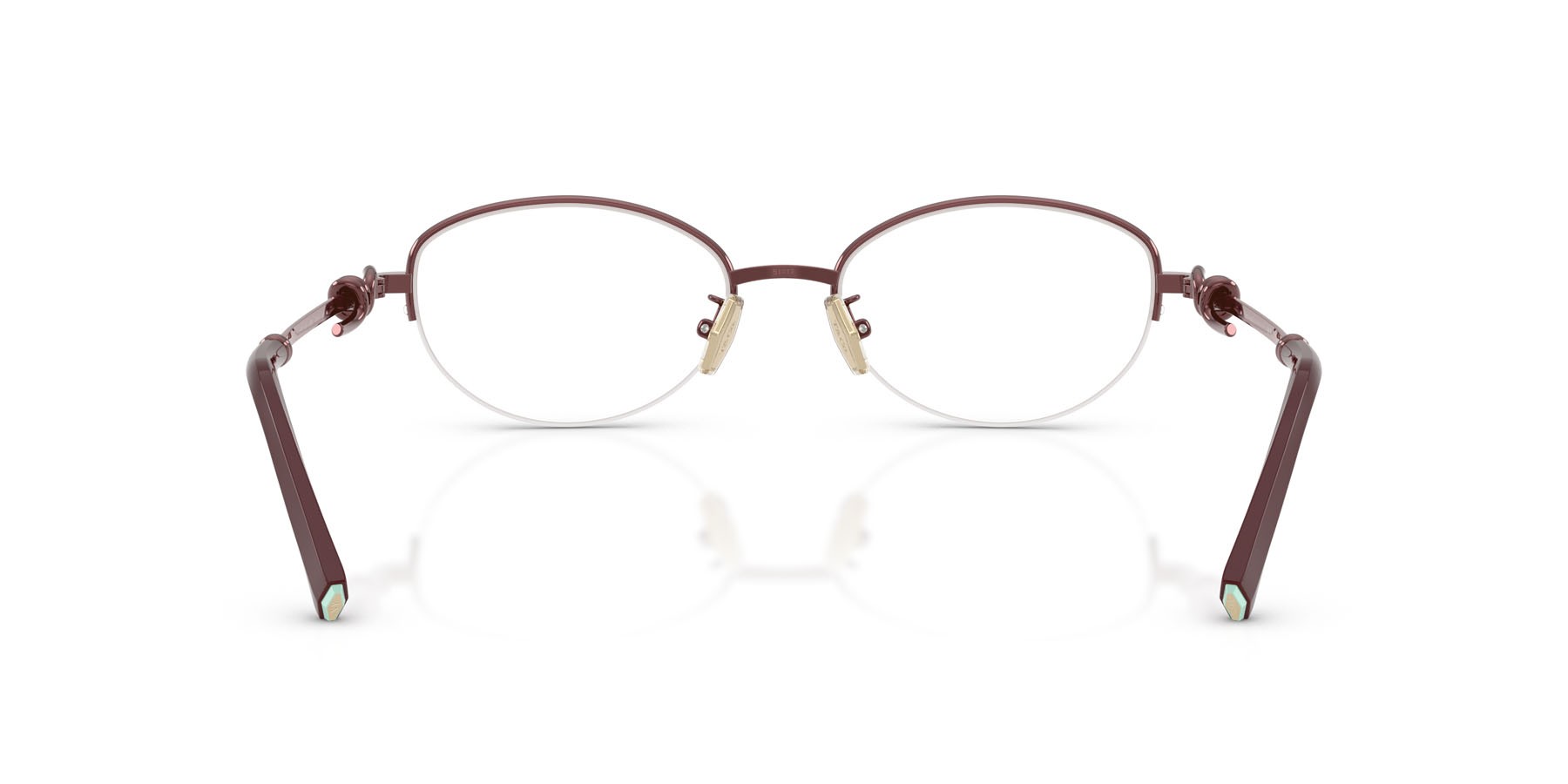 Eyeglasses Tiffany TF 1171D (6185) color bordeaux shape oval lenses lente demo
