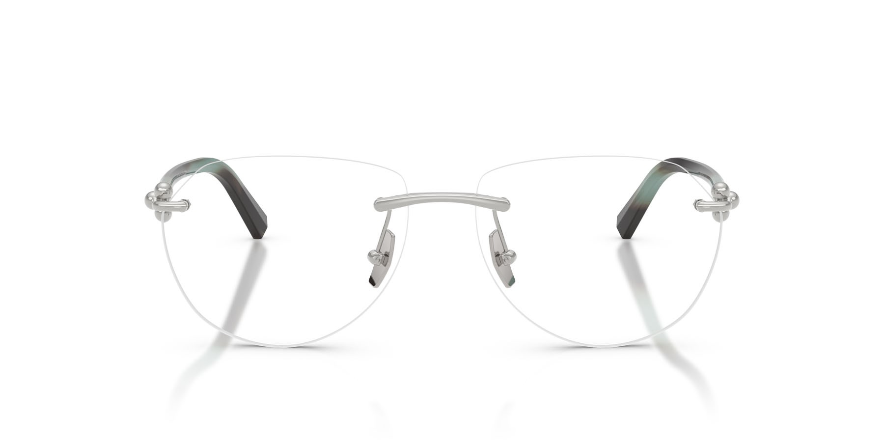 Occhiali da vista Tiffany TF 1173K (6213) colore argento placcato oro forma aviator lenti lente demo