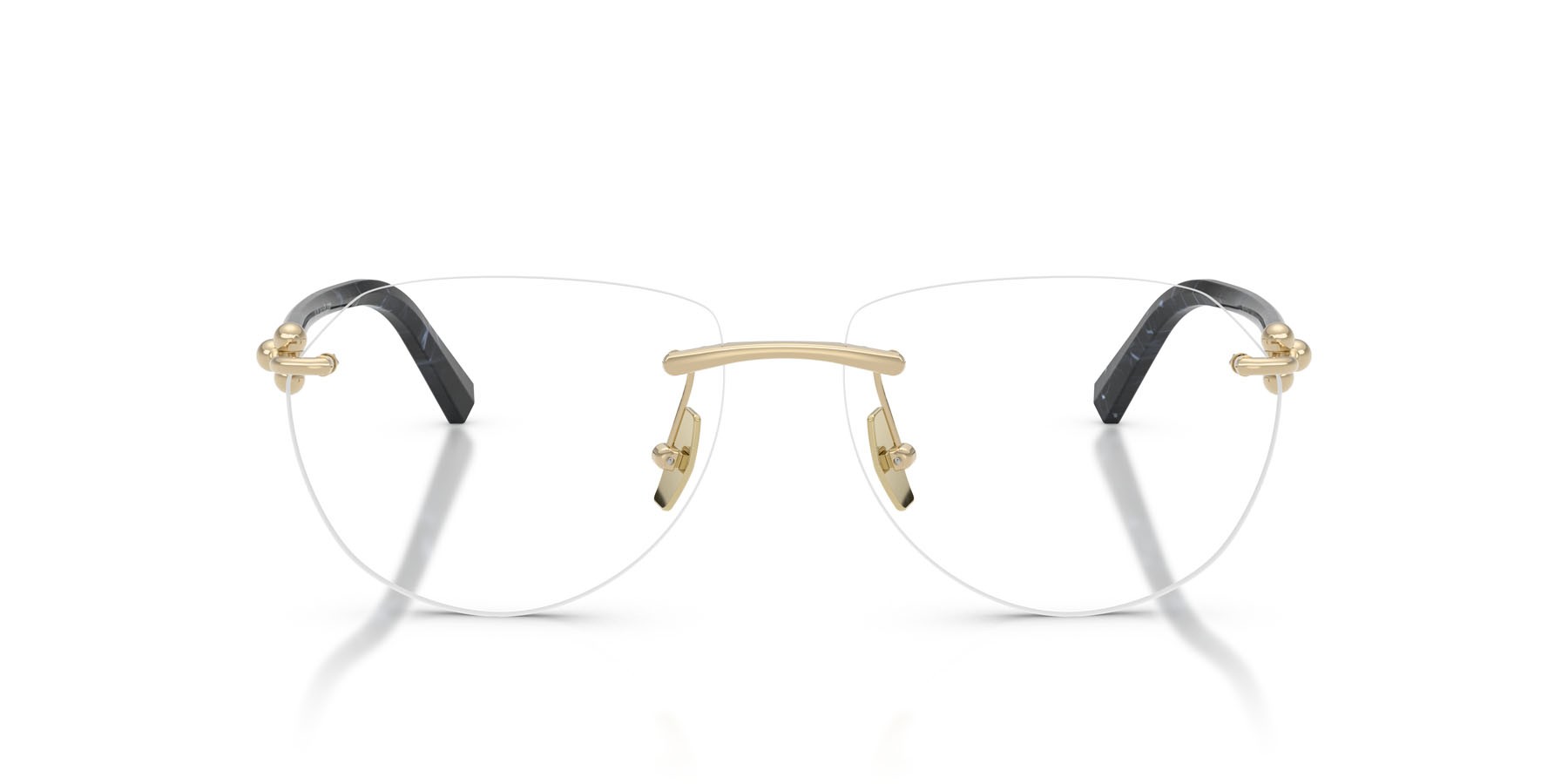 Occhiali da vista Tiffany TF 1173K (6220) colore placcato oro pallido forma aviator lenti lente demo