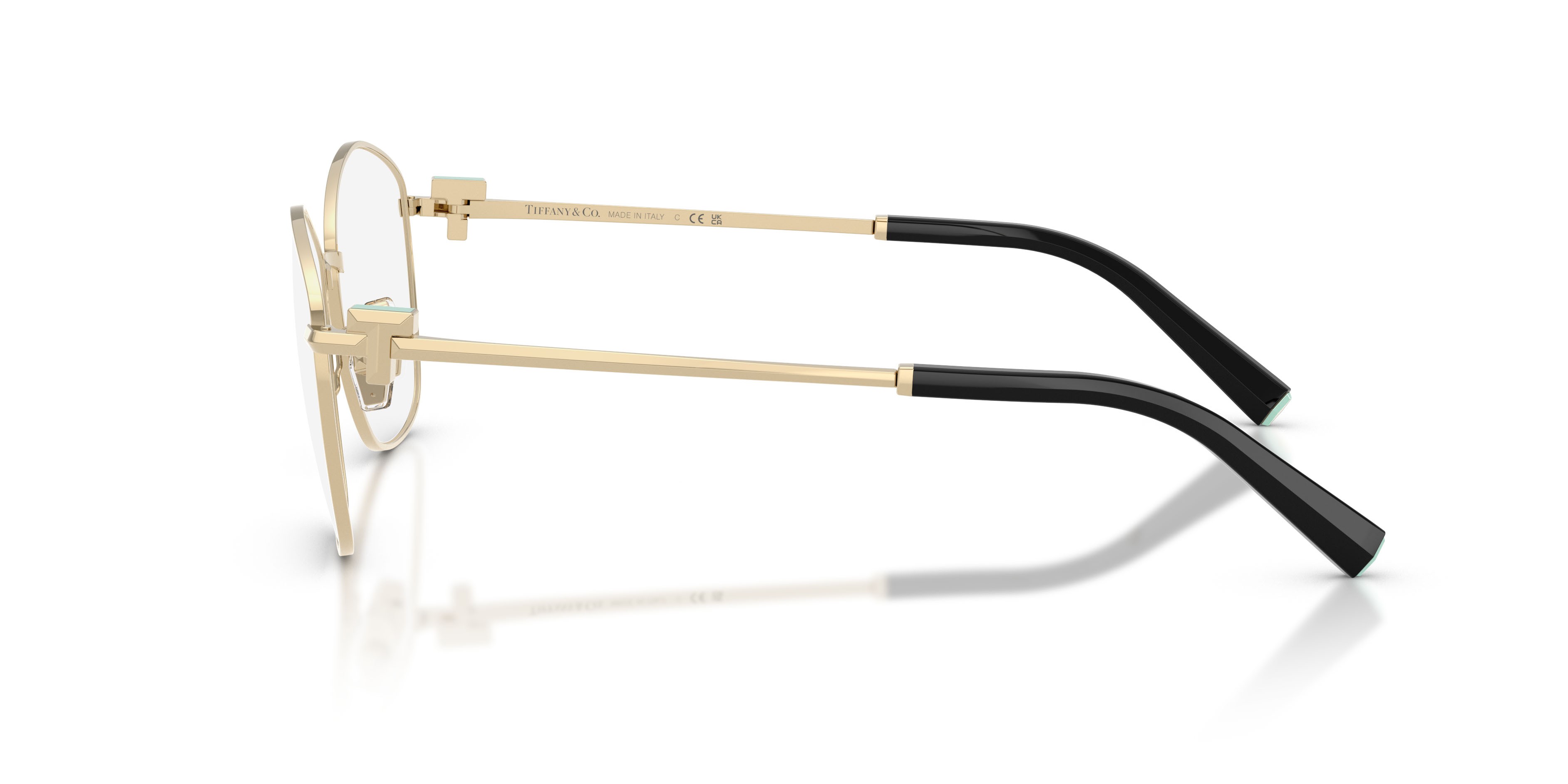 Occhiali da vista Tiffany TF 1174 (6021) colore oro pallido forma irregolare lenti lente demo