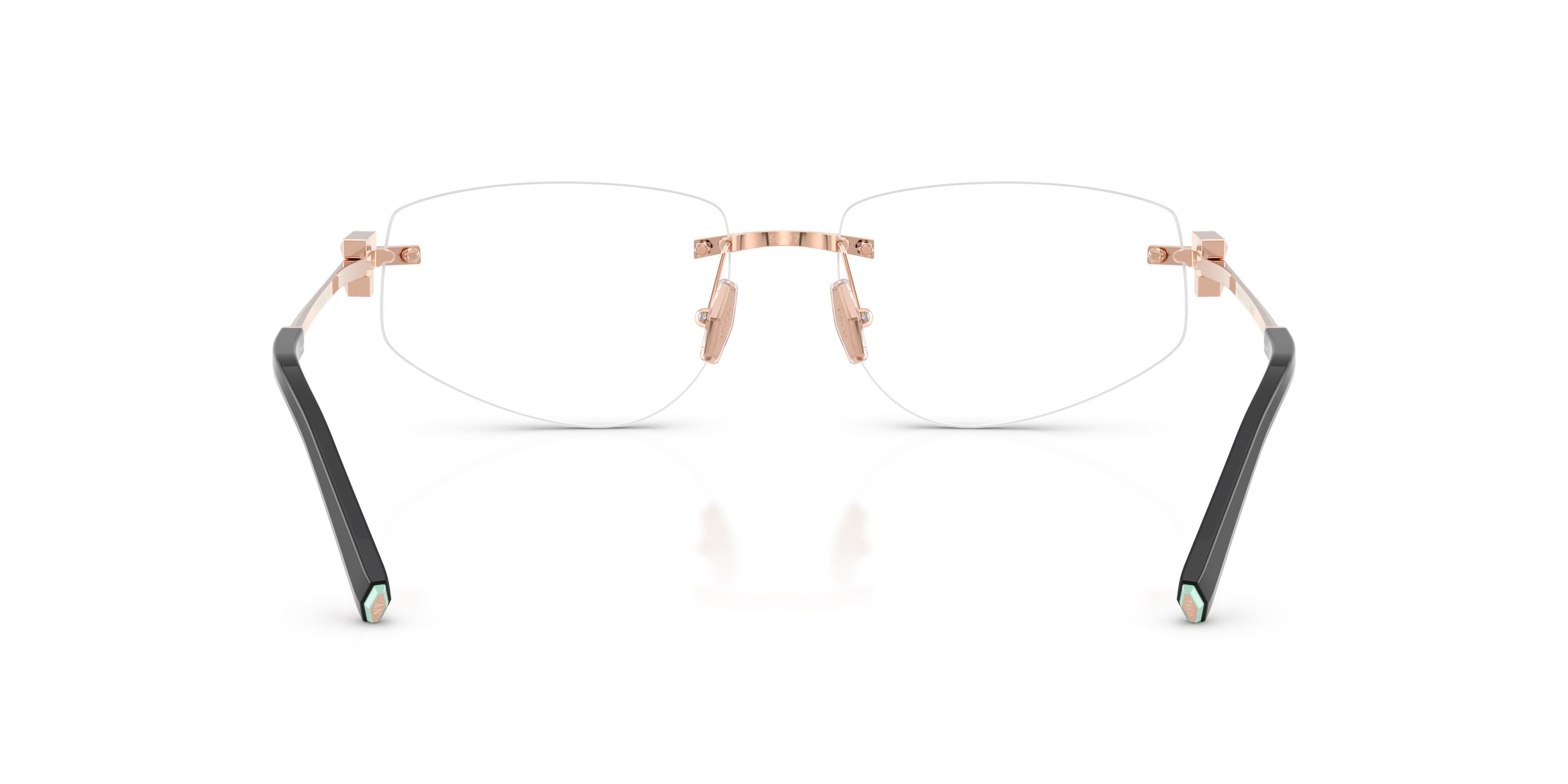 Eyeglasses Tiffany TF 1175 (6105) color oro rose shape irregular lenses lente demo
