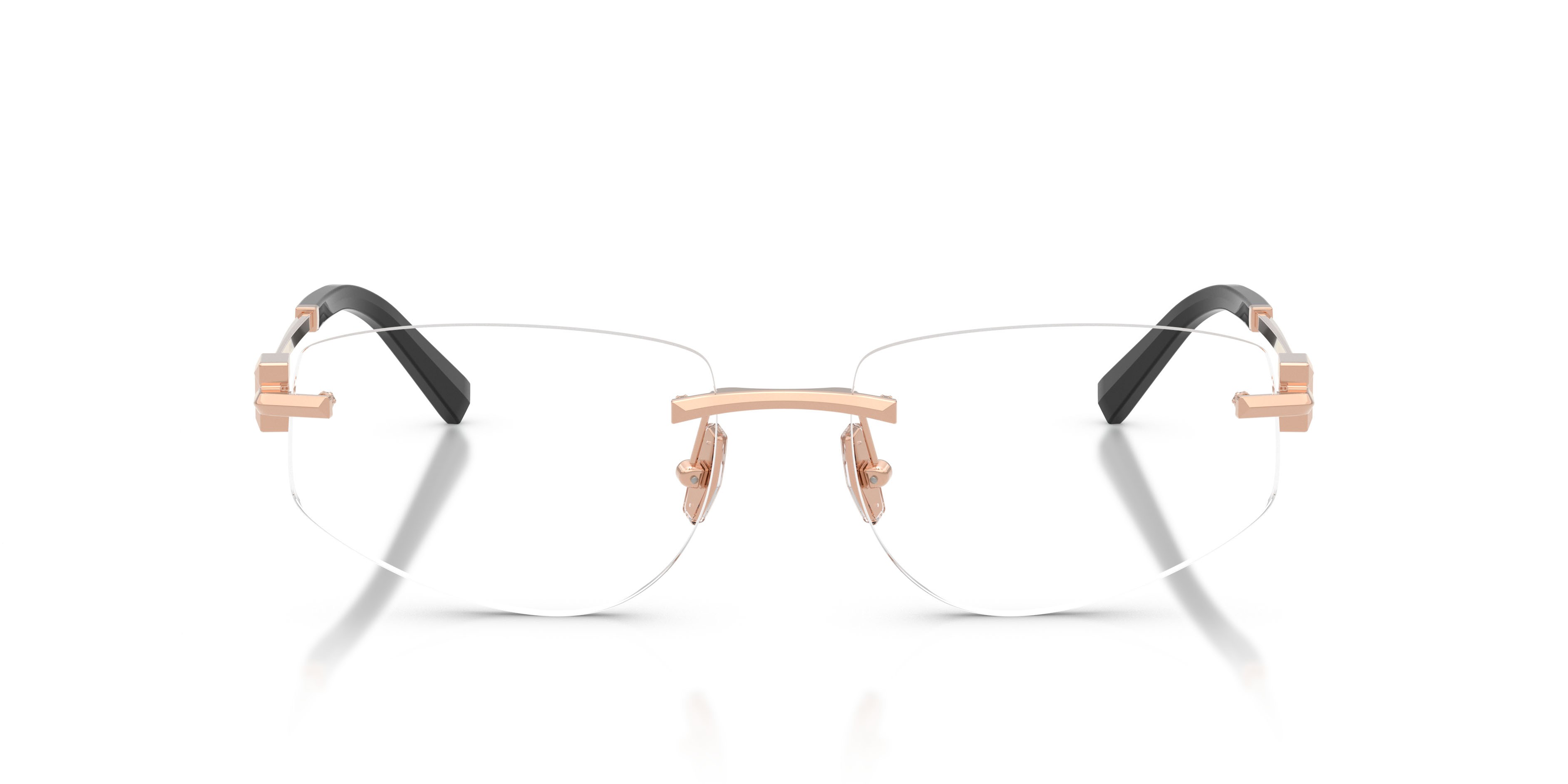 Eyeglasses Tiffany TF 1175 (6105) color oro rose shape irregular lenses lente demo