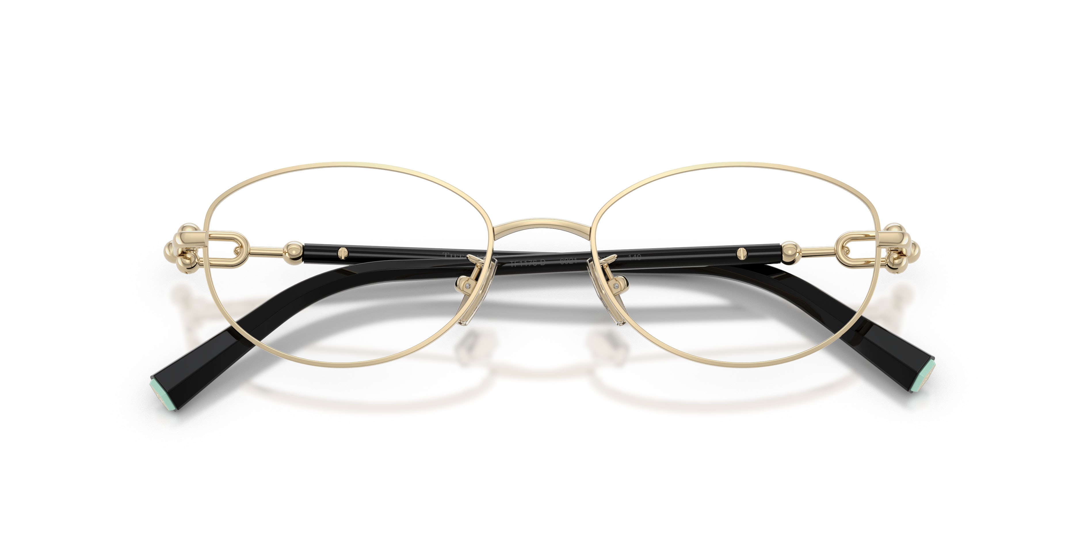 Occhiali da vista Tiffany TF 1176D (6021) colore oro pallido forma ovale lenti lente demo