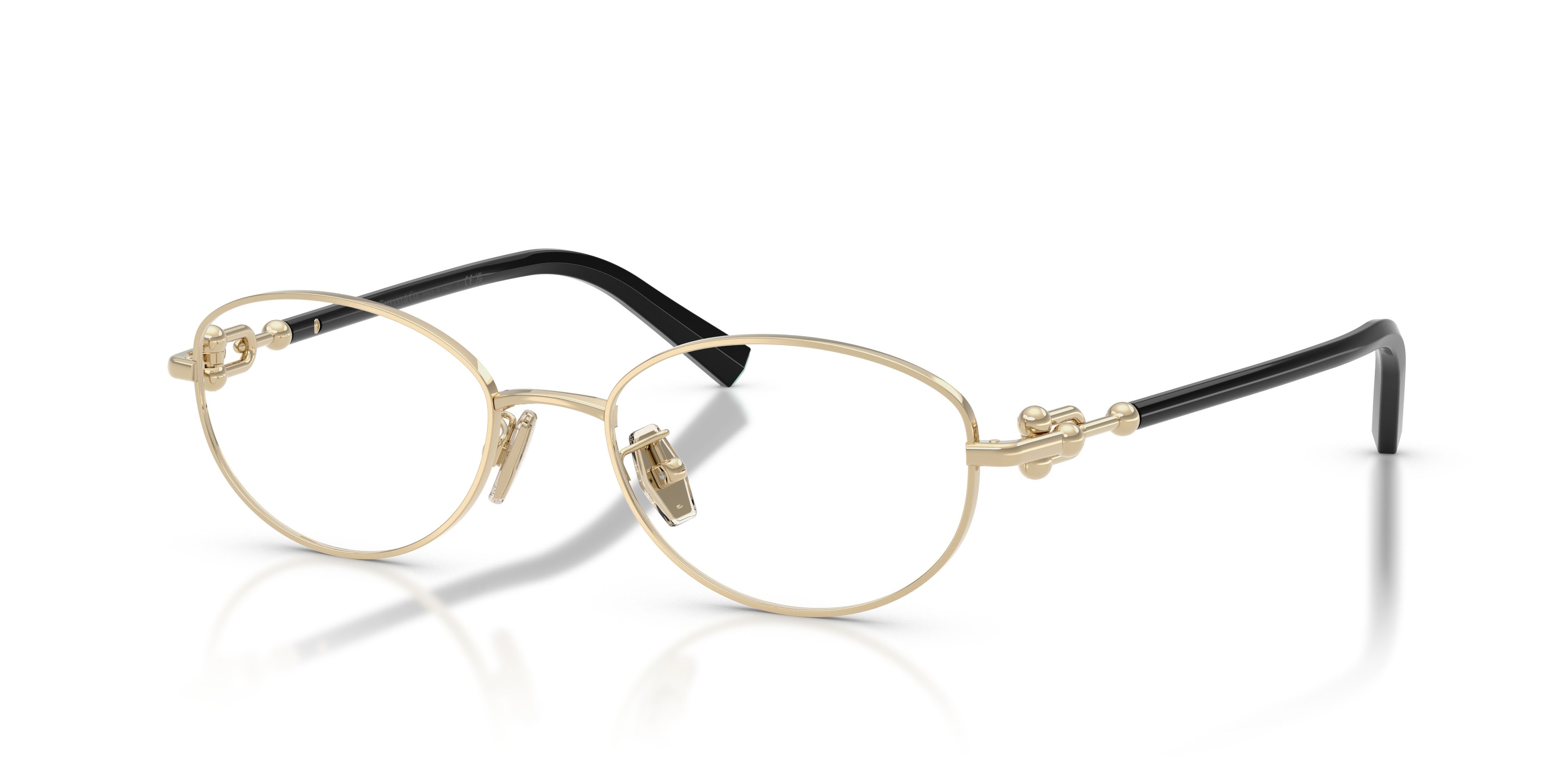 Occhiali da vista Tiffany TF 1176D (6021) colore oro pallido forma ovale lenti lente demo