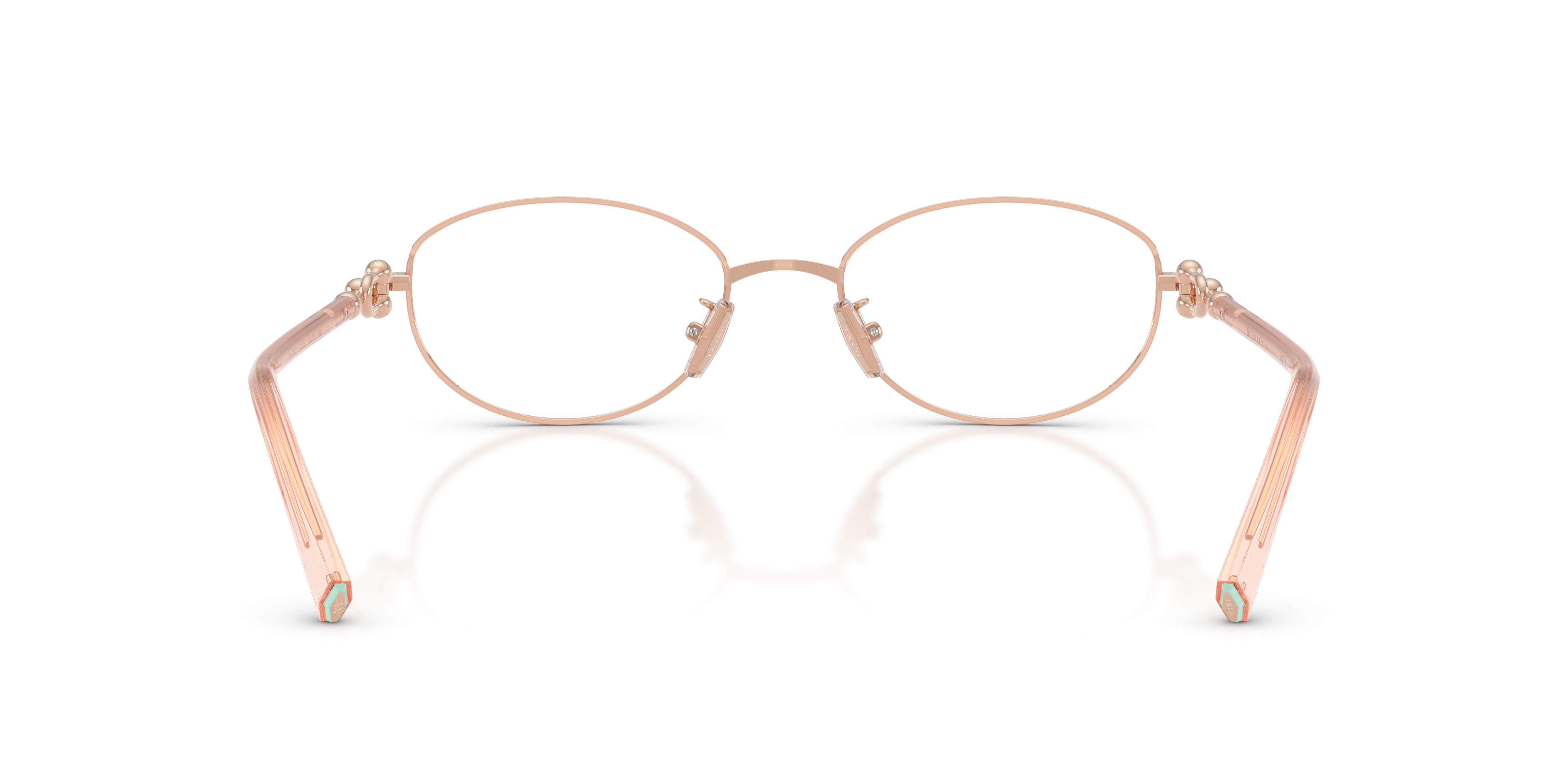 Occhiali da vista Tiffany TF 1176D (6105) colore oro rose forma ovale lenti lente demo