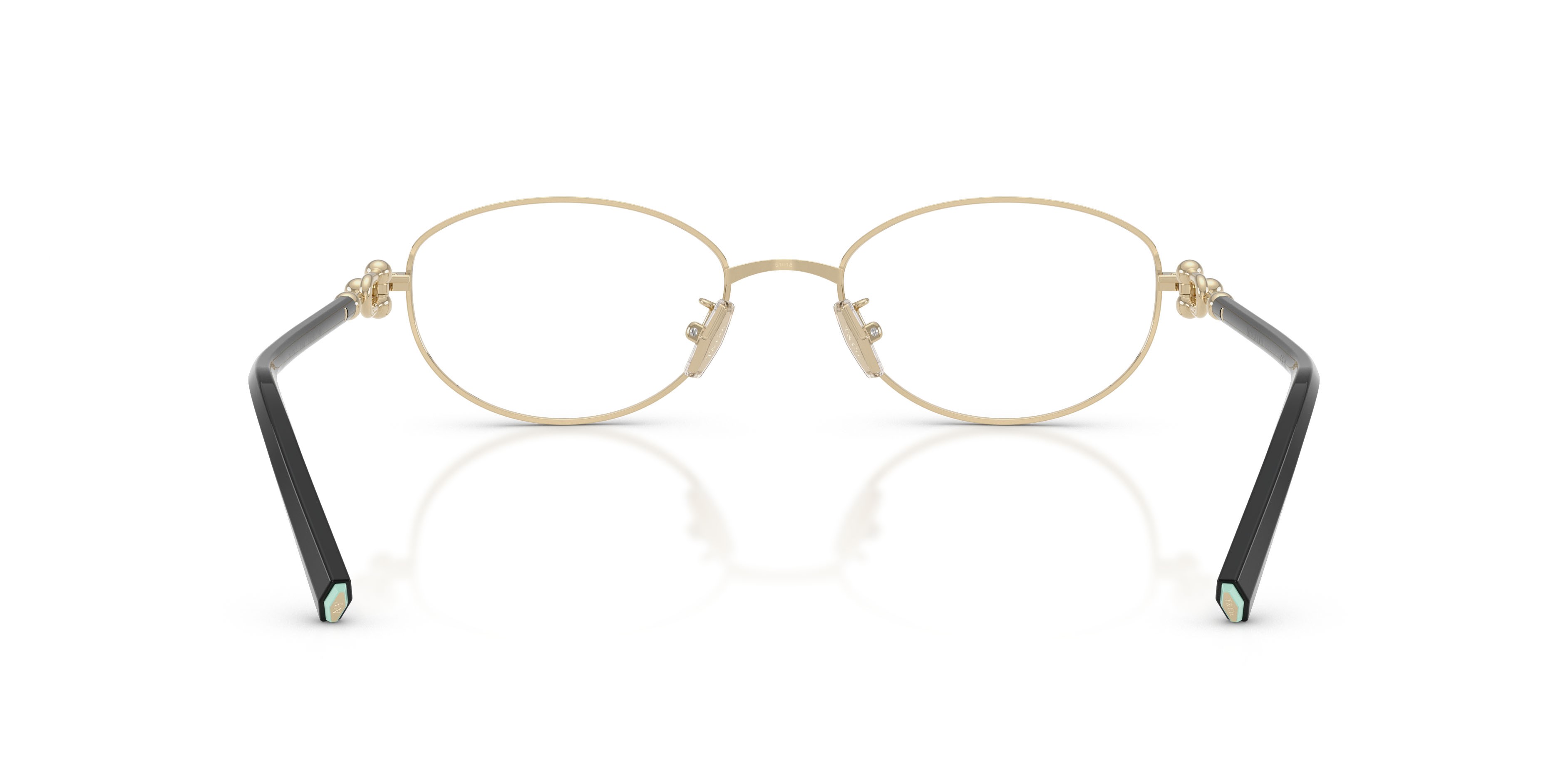 Occhiali da vista Tiffany TF 1176D (6164) colore nero su oro pallido forma ovale lenti lente demo