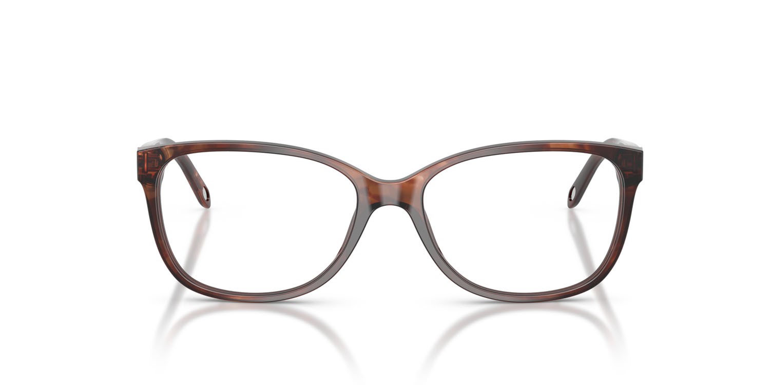 Occhiali da vista Tiffany TF 2097 (8421) colore havana marrone effetto maculato forma quadrato lenti lente demo