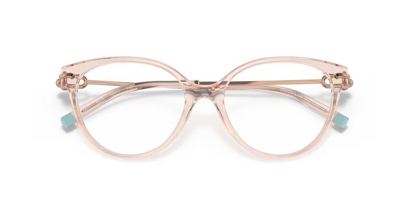 Eyeglasses Tiffany TF 2217 (8278) color crystal nude shape cat eye lenses demo lens