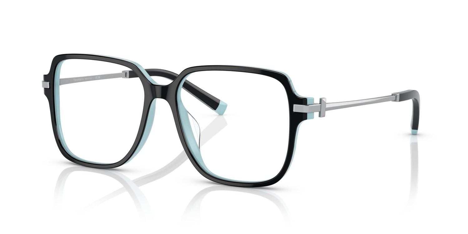 Brillen Tiffany TF 2224D (8055) farbe nero su blu tiffany form quadratisch gläser lente demo