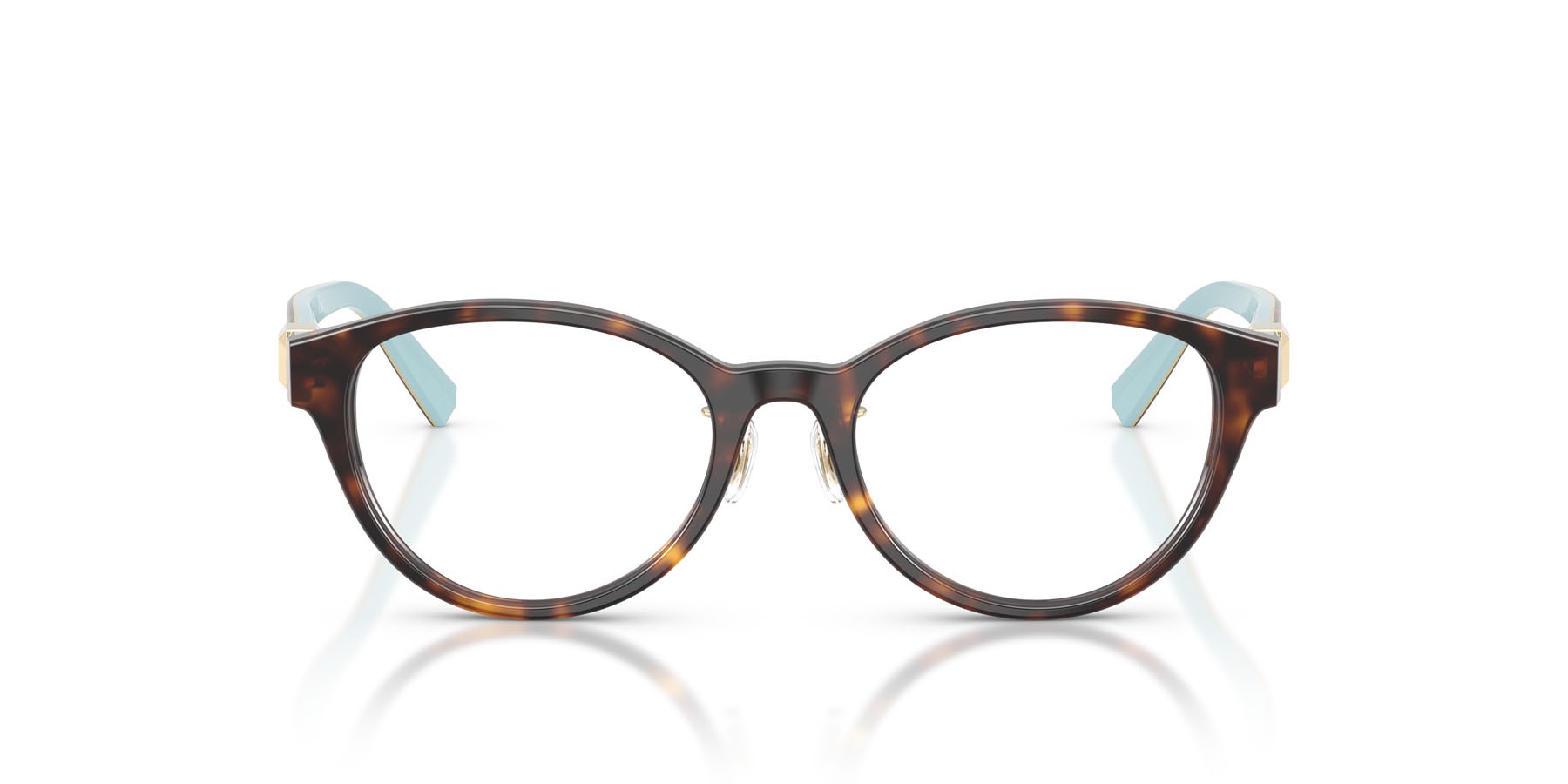 Eyeglasses Tiffany TF 2236D (8363) color havana shape oval lenses lente demo