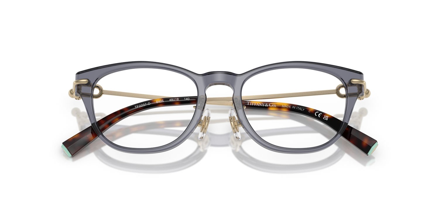 Eyeglasses Tiffany TF 2237D (8405) color crystal dark violet shape square lenses lente demo