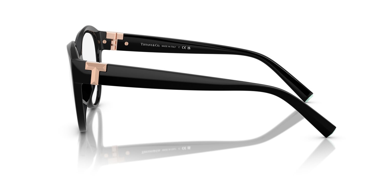 Eyeglasses Tiffany TF 2255U (8001) color nero shape cat eye lenses lente demo