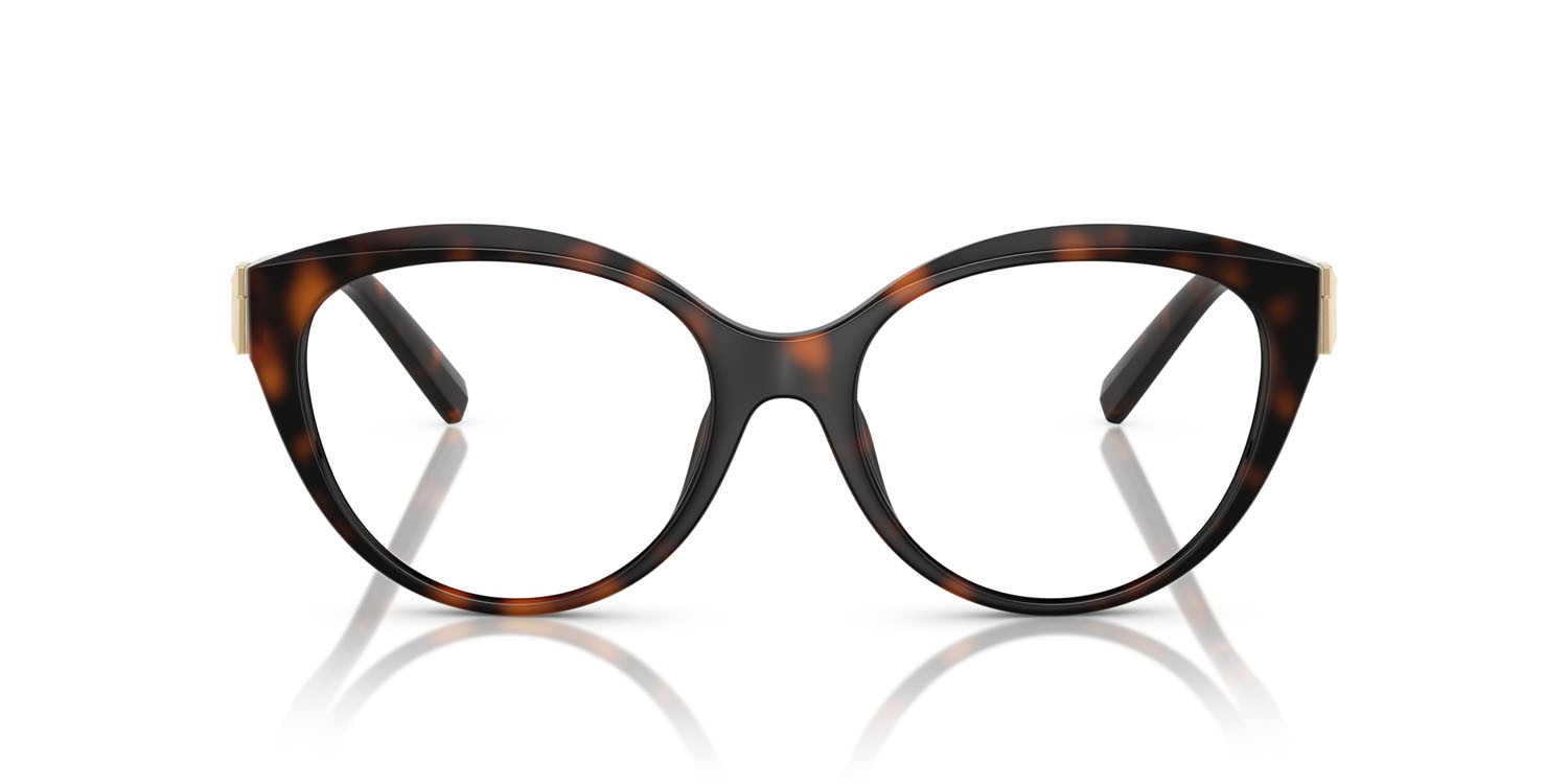 Eyeglasses Tiffany TF 2255U (8015) color havana shape cat eye lenses lente demo