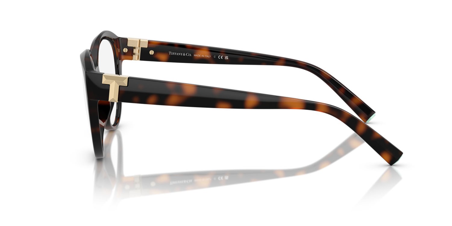 Eyeglasses Tiffany TF 2255U (8015) color havana shape cat eye lenses lente demo