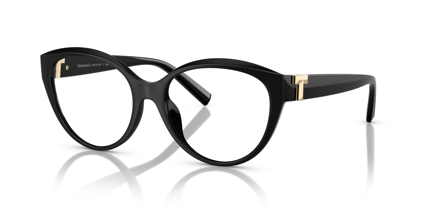 Eyeglasses Tiffany TF 2255U (8361) color nero shape cat eye lenses lente demo