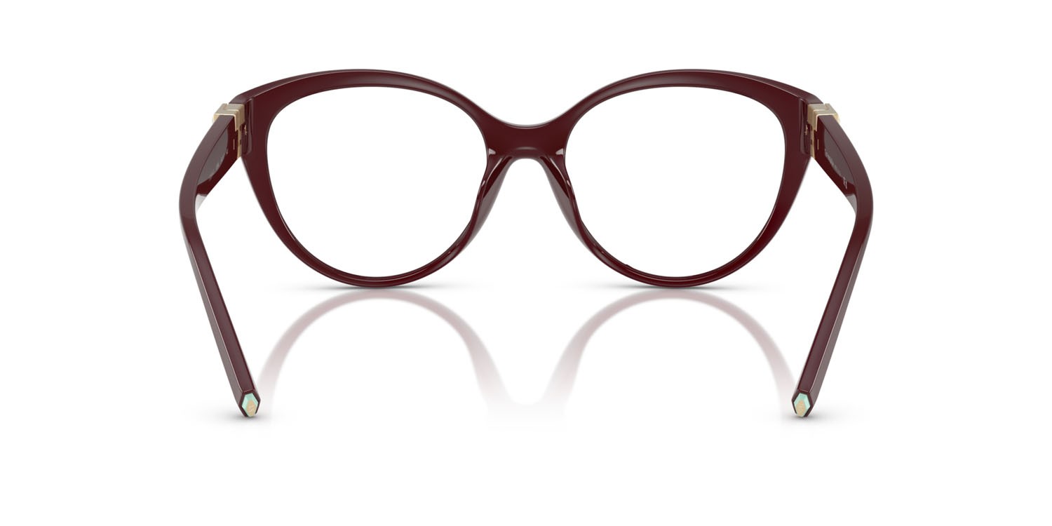 Eyeglasses Tiffany TF 2255U (8389) color vinaccia shape cat eye lenses lente demo