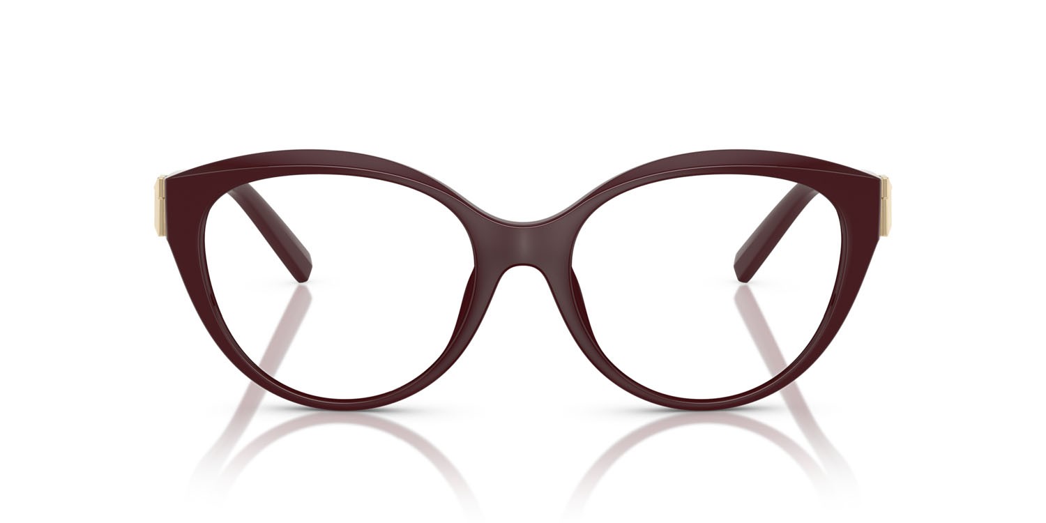 Eyeglasses Tiffany TF 2255U (8389) color vinaccia shape cat eye lenses lente demo