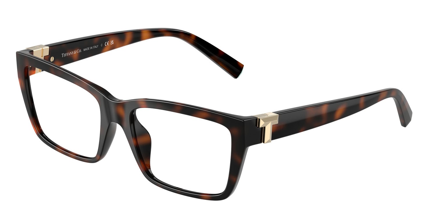Eyeglasses Tiffany TF 2256U (8015) color havana shape square lenses lente demo
