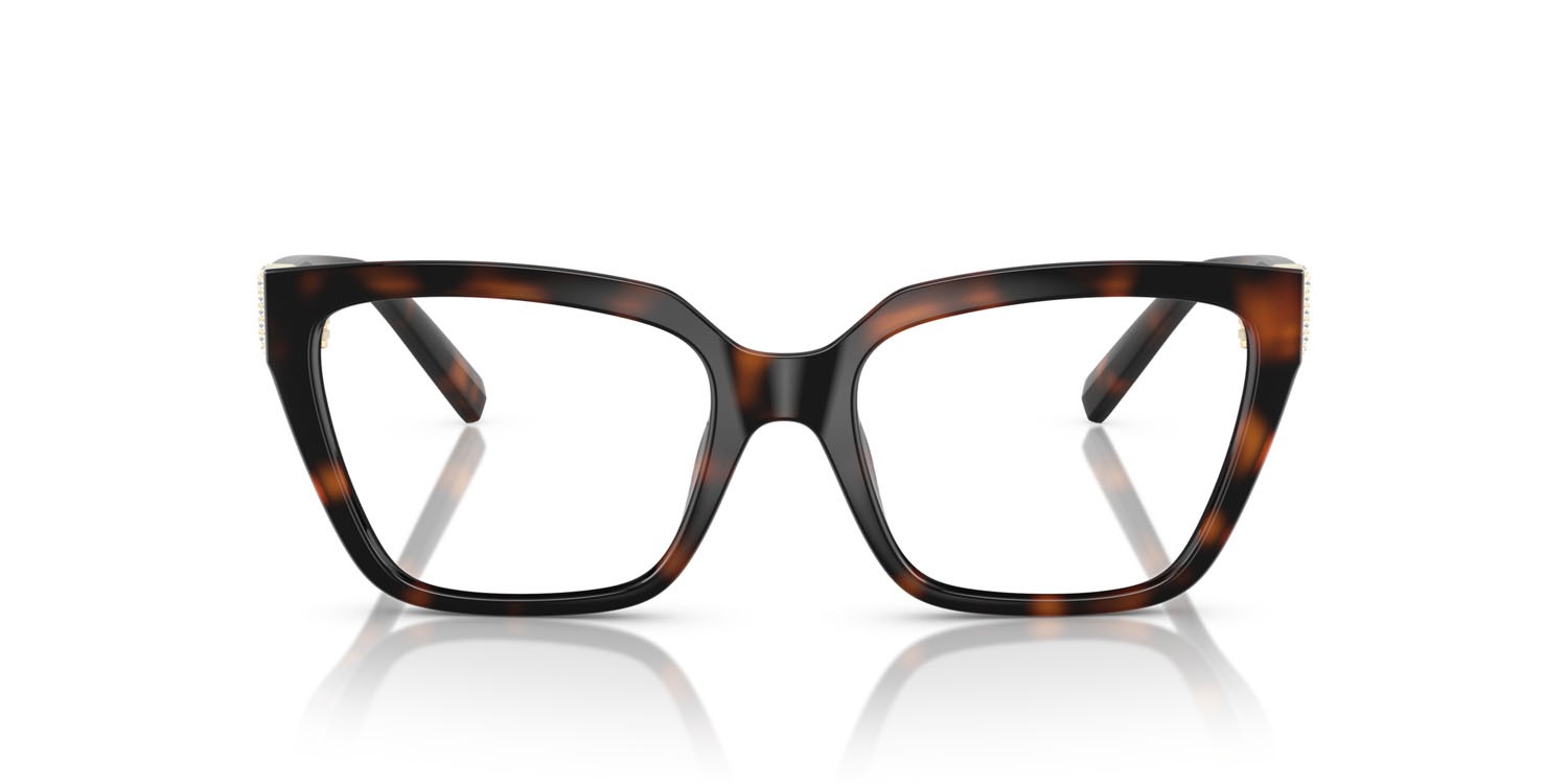 Eyeglasses Tiffany TF 2257BU (8015) color havana shape square lenses lente demo