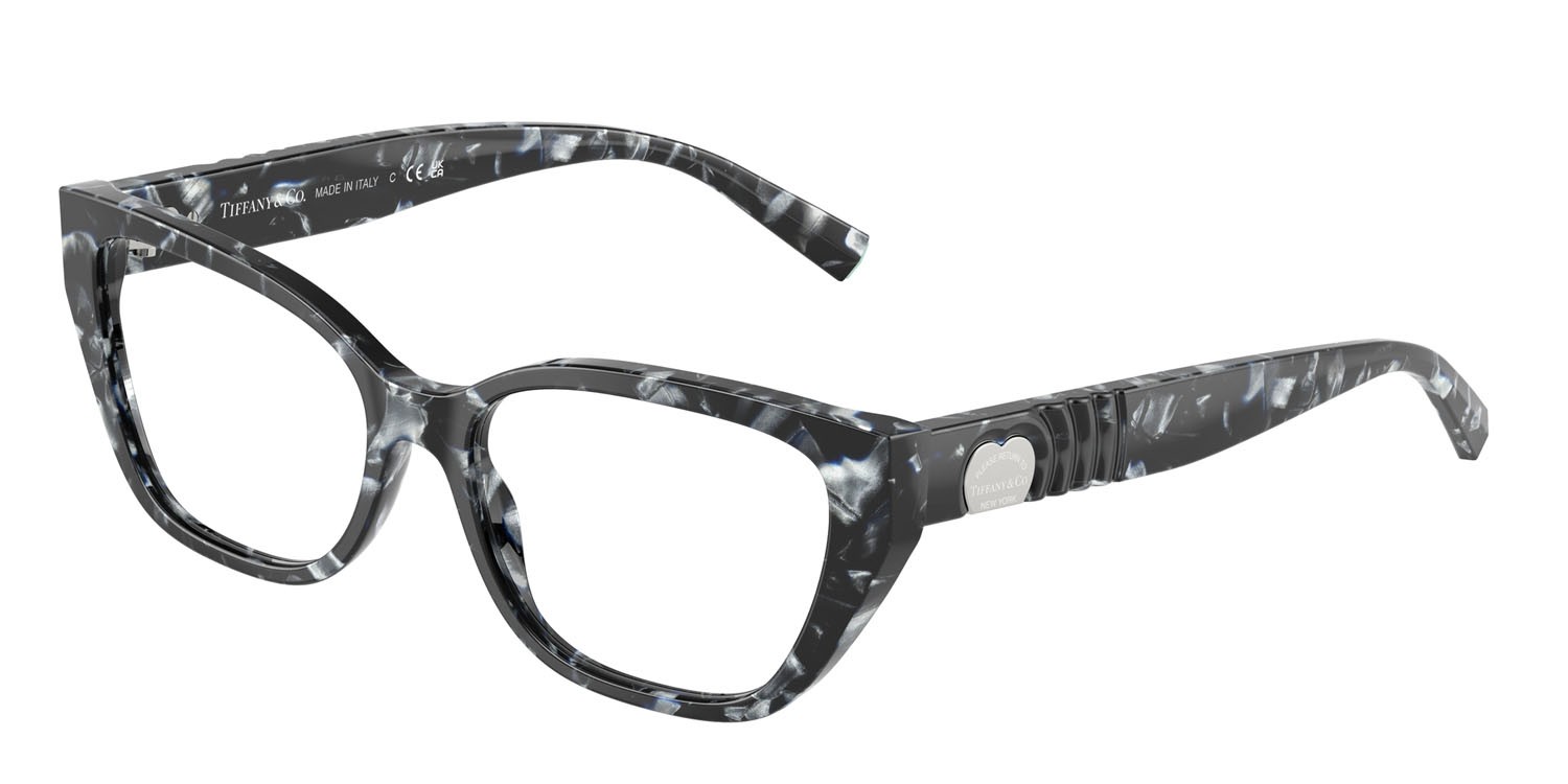 Occhiali da vista Tiffany TF 2259 (8428) colore madreperla havana forma cat eye lenti lente demo